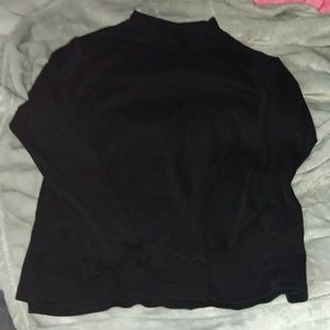 Long sleeve black 100 percent cotton tee by c j banks